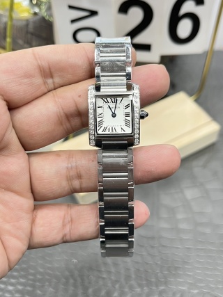 까르띠에 탱크 25×30mm 25mm 대만공장 쿼츠 무브먼트 스몰 레플리카 42595 Cartier