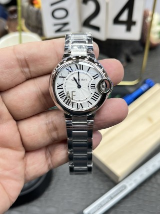 까르띠에 발롱블루 33mm AF공장 쿼츠 무브먼트 블루 레플리카 42597 Cartier