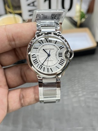 까르띠에 발롱블루 36mm 시티즌 무브먼트 오토매틱 무브먼트 블루 레플리카 42601 Cartier