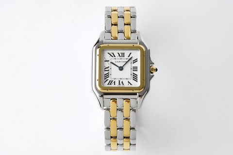 까르띠에 시계 로즈골드 스틸밴드 레플리카 42887 Cartier
