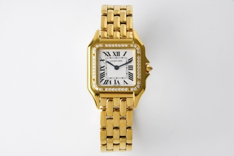 까르띠에 시계 로즈골드 스틸밴드 레플리카 42888 Cartier