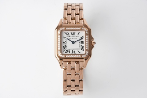 까르띠에 시계 로즈골드 스틸밴드 레플리카 42890 Cartier
