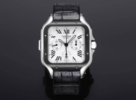 까르띠에 시계 43.3mm ADLC 코팅 스틸밴드 레플리카 42901 Cartier