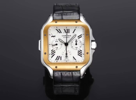 까르띠에 시계 43.3mm ADLC 코팅 스틸밴드 레플리카 42902 Cartier