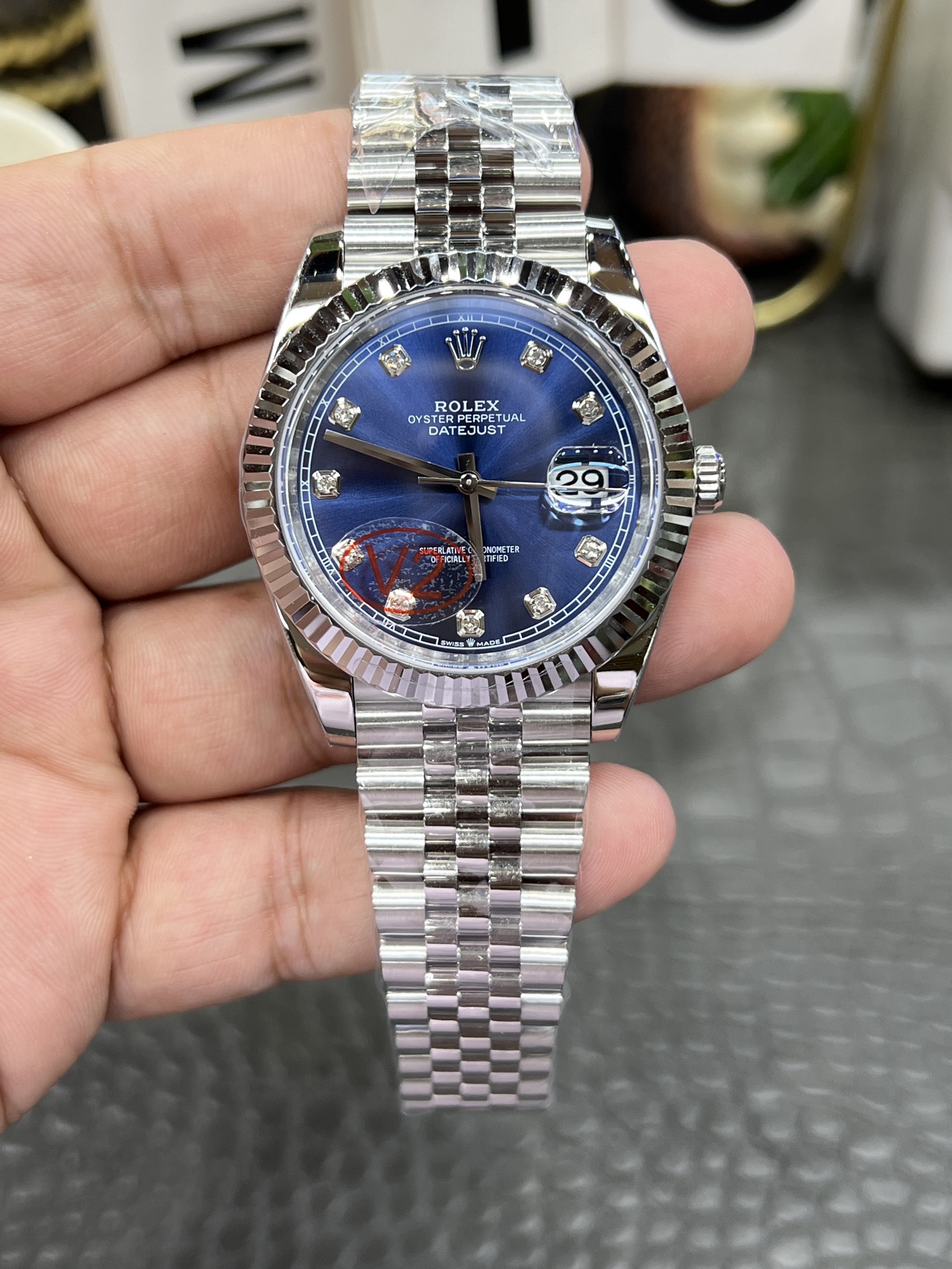 롤렉스 데이트저스트 41mm 3235 무브먼트 레플리카 43083 Rolex