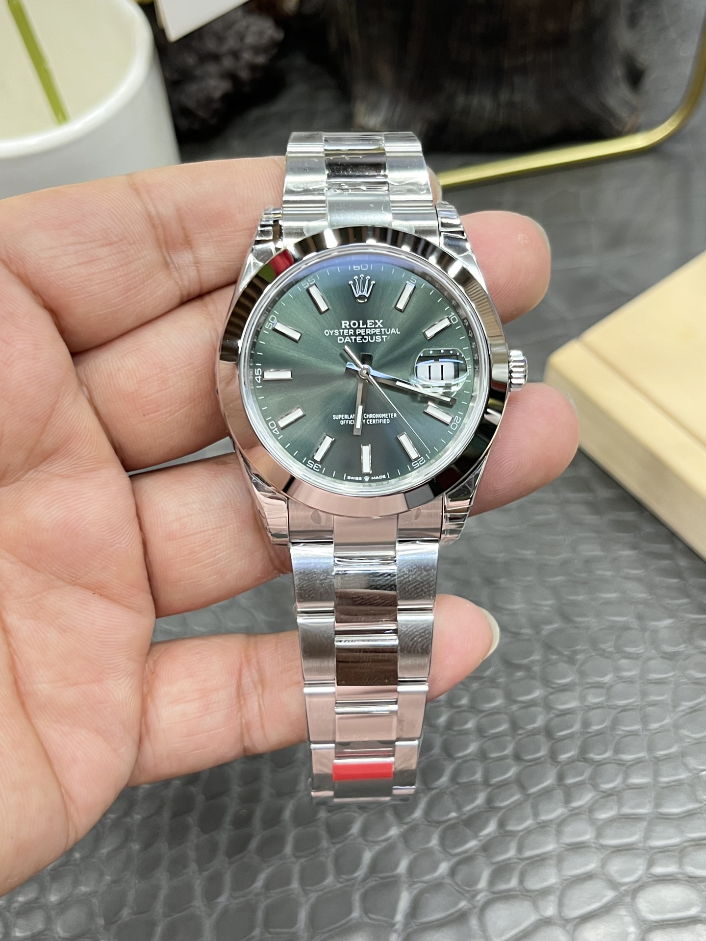 롤렉스 데이트저스트 41mm VS공장 3235 무브먼트 레플리카 43098 Rolex