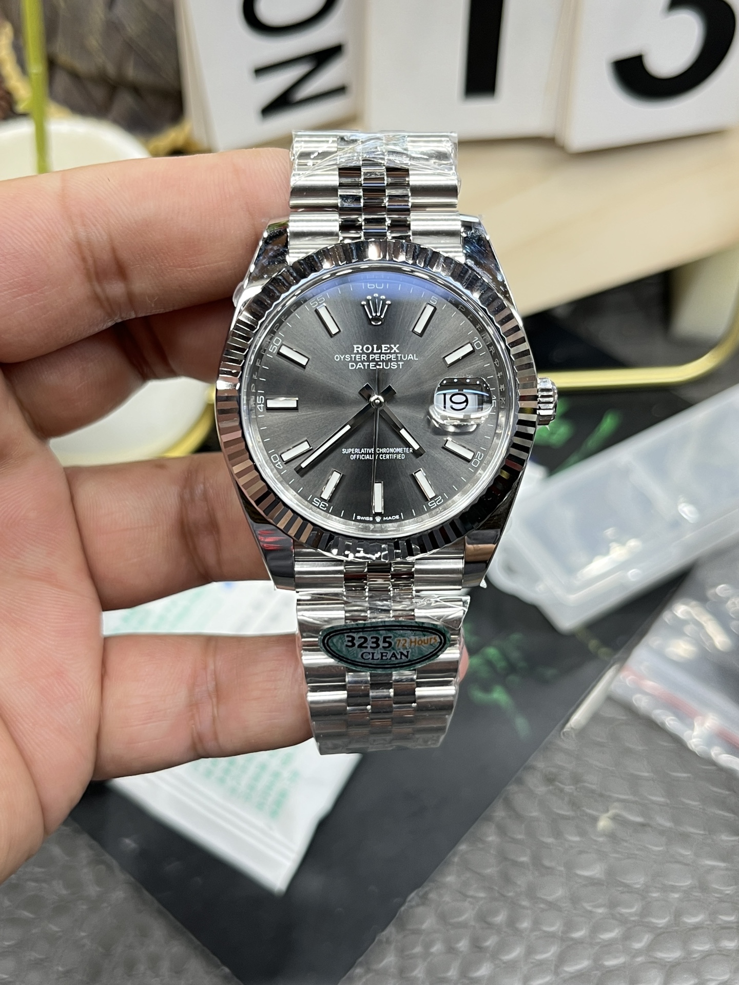 롤렉스 데이트저스트 41mm 3235 무브먼트 레플리카 43220 Rolex