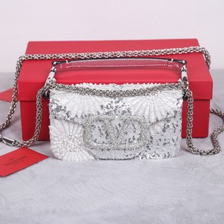 발렌티노 가라바니 미니 로코 V로고 스와로브스키 레더 핸드백 레플리카 Valentino Bag