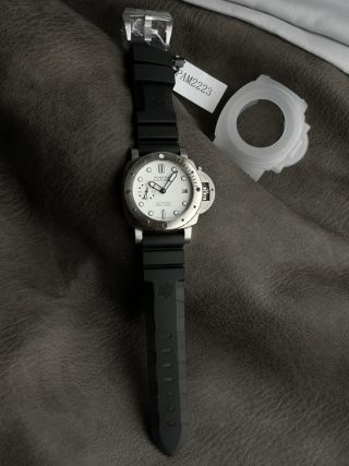 파네라이 서브머시블 PAM2223 42mm 화이트 다이얼 자동 VS 공장 레플리카 43864 Panerai