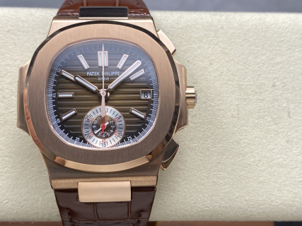 파텍필립 노틸러스 5980 크로노그래프 다이아 자동 40.5mm 3K 공장 레플리카 44046 Patek Philippe
