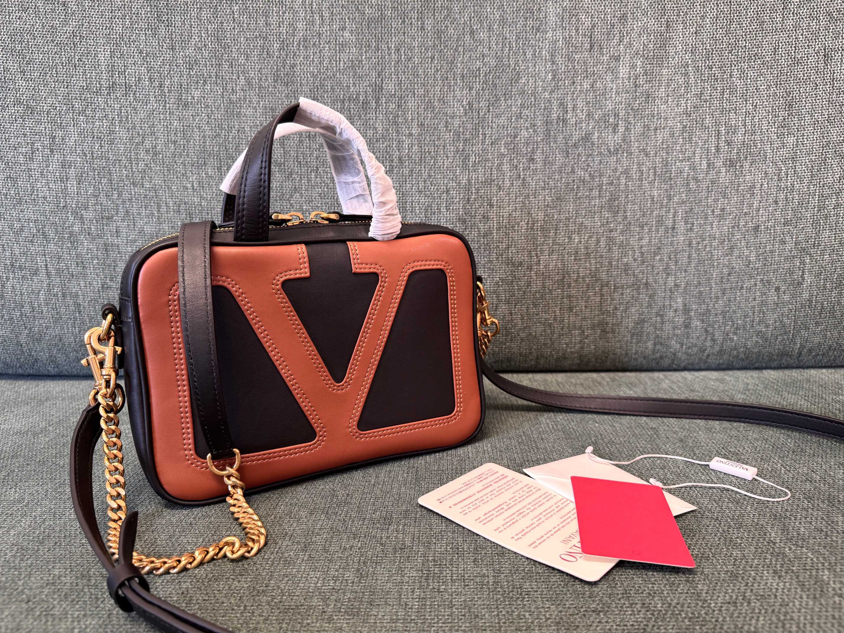 발렌티노 V로고 6400 램스킨 크로스백 레플리카 Valentino Bag