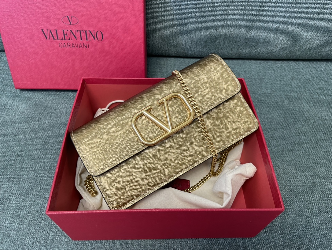 발렌티노 가라바니 V로고 0093 카프스킨 체인 숄더백 레플리카 Valentino Bag