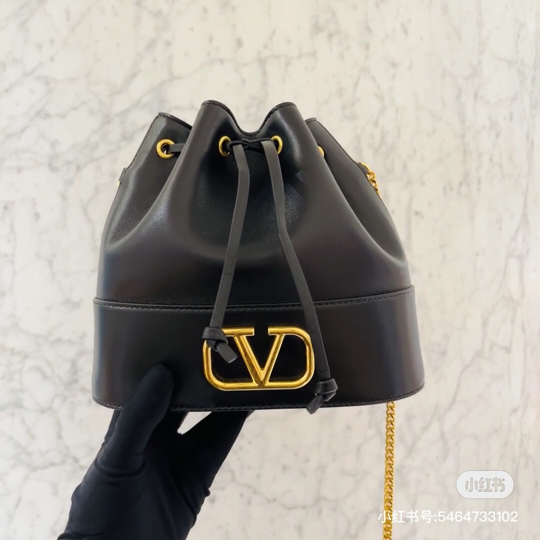 발렌티노 V로고 1188 램스킨 버킷백 레플리카 Valentino Bag