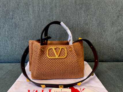 발렌티노 라피아 레더 토트백 레플리카 Valentino Bag