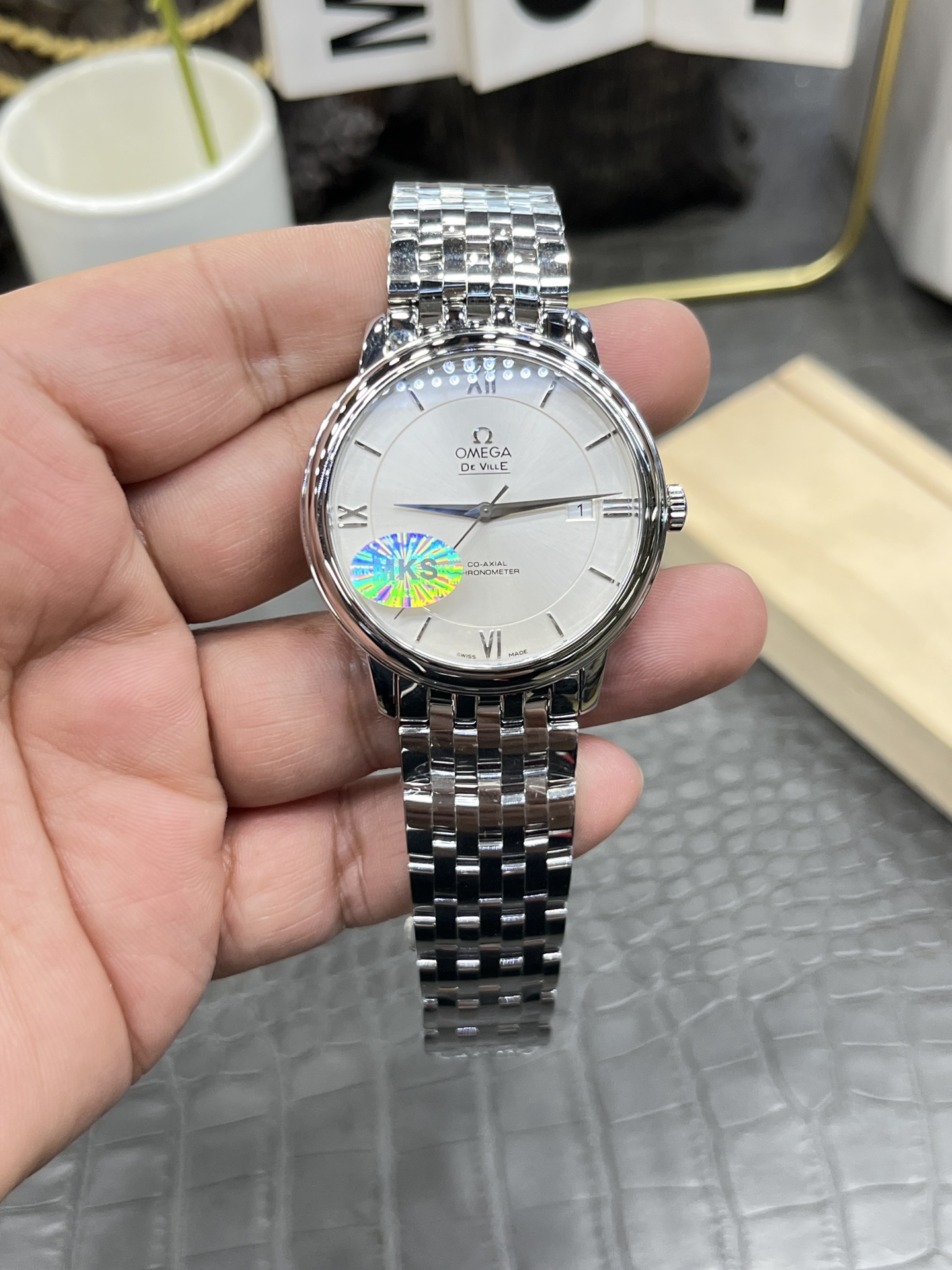 오메가 드빌 남성 자동 기계식 MKS공장 시계 레플리카 44578 Omega