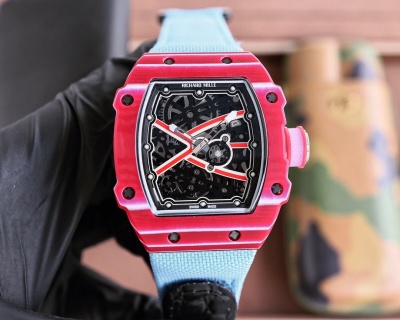 리차드밀 RM67-02 하이점프킹 NTPT 카본 TPT 카본 세라믹 오토매틱 남성 시계 레플리카 44772 Richard Mille