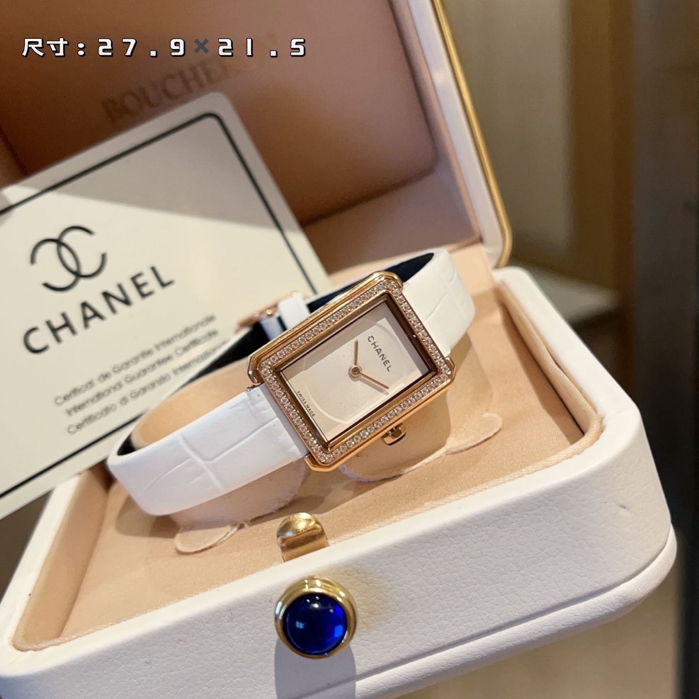 샤넬 보이프렌드 H4883 스몰 악어가죽 스트랩 여성 시계 레플리카 44774 Chanel