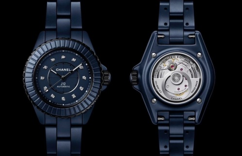 샤넬 J12 시스루백 블루 세라믹 33mm 여성 시계 레플리카 44792 Chanel