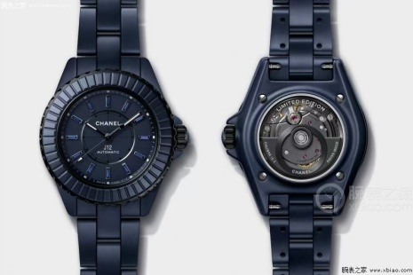 샤넬 J12 시스루백 블루 세라믹 33mm 여성 시계 레플리카 44793 Chanel