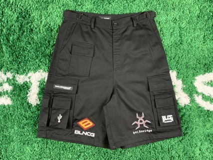 발렌시아가 자수 나일론 오버핏 반바지 4496 Balenciaga Shorts