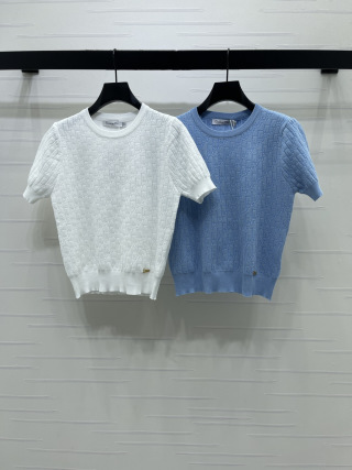 디올 여성 2026SS 크루넥 반팔 니트 레플리카 45124 Dior Women T Shirt