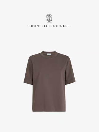 브루넬로쿠치넬리 여성 2026SS 크루넥 반팔 티셔츠 레플리카 45167 Brunello Cucinelli Women T Shirt