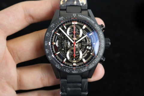 태그호이어 시그니처 43mm 블랙 세라믹 오토매틱 남성 시계 레플리카 45501 TAG Heuer