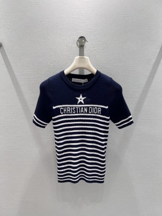 디올 여성 2026SS CD로고 자수 크루넥 반팔 티셔츠 레플리카 45607 Dior Women T Shirt