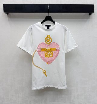 루이비통 여성 2026SS 프린트 크루넥 코튼 반팔 티셔츠 레플리카 45646 Louis Vuitton Women T Shirt