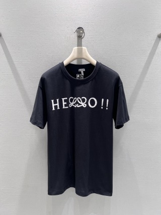로에베 여성 2026SS 로고 프린트 코튼 반팔 티셔츠 레플리카 45683 Loewe Women T Shirt