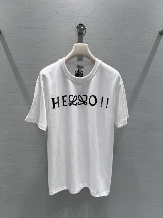 로에베 여성 2026SS 로고 프린트 코튼 반팔 티셔츠 레플리카 45684 Loewe Women T Shirt