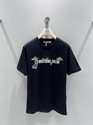 디올 여성 2026SS CD로고 자수 반팔 티셔츠 레플리카 45706 Dior Women T Shirt