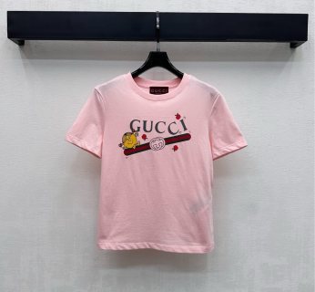구찌 여성 2026SS 스트라이프 크루넥 코튼 반팔 티셔츠 레플리카 45714 Gucci Women T Shirt