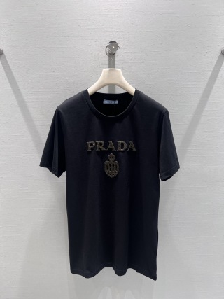 프라다 여성 2026SS 코튼 반팔 티셔츠 레플리카 45726 Prada Women T Shirt