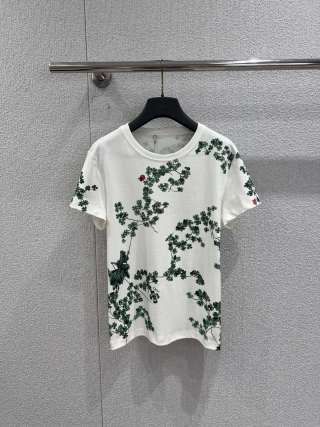 디올 여성 2026SS 프린트 플라워 오버핏 크루넥 반팔 티셔츠 레플리카 45732 Dior Women T Shirt