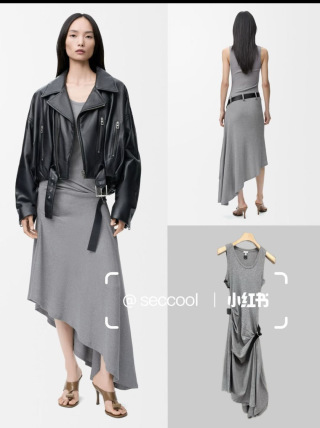 로에베 여성 2026SS 자수 로고 벨트 플리츠 원피스 레플리카 45824 Loewe Women Dress
