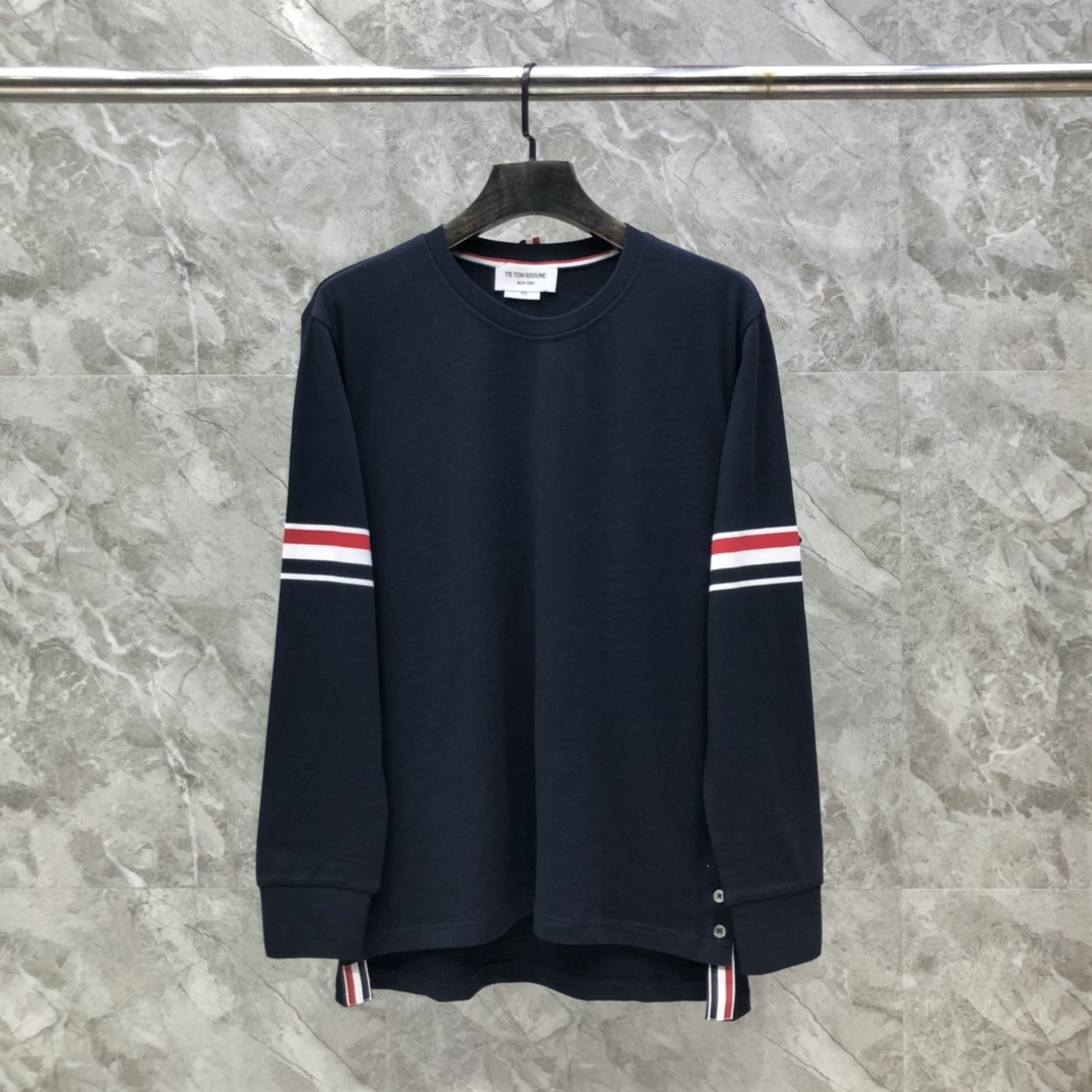 톰브라운 네이비 화이트 그레이 남성 반팔 티셔츠 레플리카 46302 Thom Browne Long Sleeve