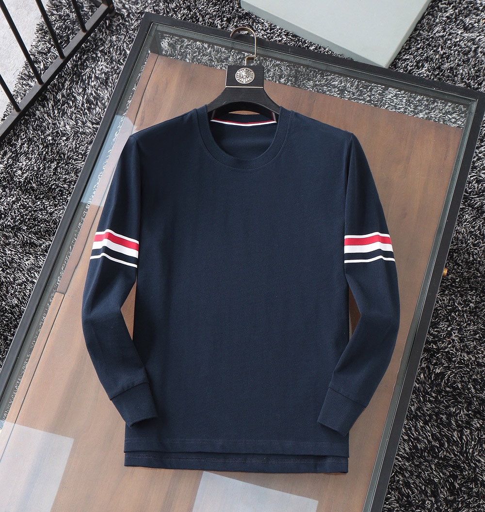 톰브라운 네이비 블루 화이트 그레이 남성 셔츠 레플리카 46310 Thom Browne Long Sleeve