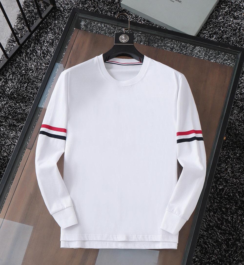 톰브라운 네이비 블루 화이트 그레이 남성 셔츠 레플리카 46311 Thom Browne Long Sleeve