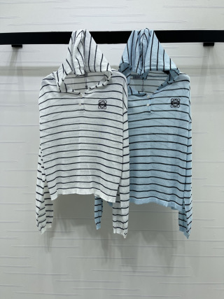로에베 로고 자수 스트라이프 긴팔 니트 여성의류 레플리카 46339 Loewe Women Long Sleeve
