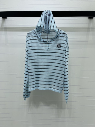 로에베 로고 자수 스트라이프 긴팔 니트 여성의류 레플리카 46340 Loewe Women Long Sleeve
