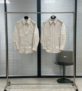톰브라운 네이비 화이트 남녀공용 바람막이 레플리카 46613 Thom Browne Long Sleeve