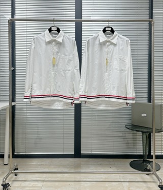 톰브라운 블루 남성 셔츠 레플리카 46630 Thom Browne Long Sleeve