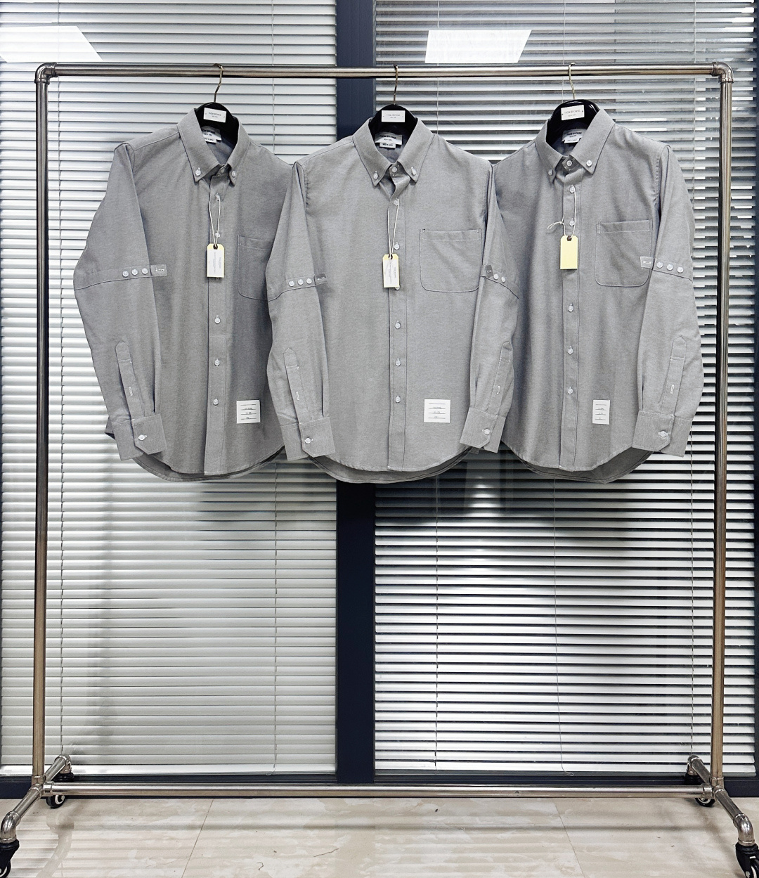 톰브라운 그레이 남성 셔츠 레플리카 46639 Thom Browne Long Sleeve