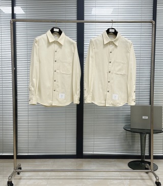 톰브라운 워싱 코튼 데님 셔츠 46669 Thom Browne Long Sleeve