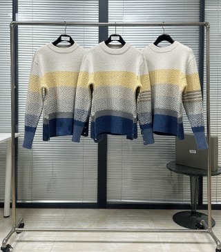 톰브라운 워싱 블루 그레이 남성 니트 레플리카 46751 Thom Browne