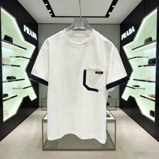 프라다 로고 오버핏 남녀공용 반팔 티셔츠 레플리카 46897 Prada T Shirt