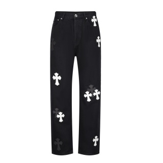 크롬하츠 워싱 가죽 남성 청바지 레플리카 46942 Chrome Hearts
