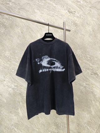 발렌시아가 로고 남성 반팔 티셔츠 2026 SS