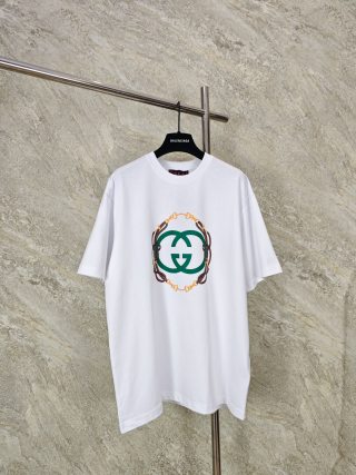 구찌 뉴이어 프린트 더블 G 반팔 티셔츠 47322